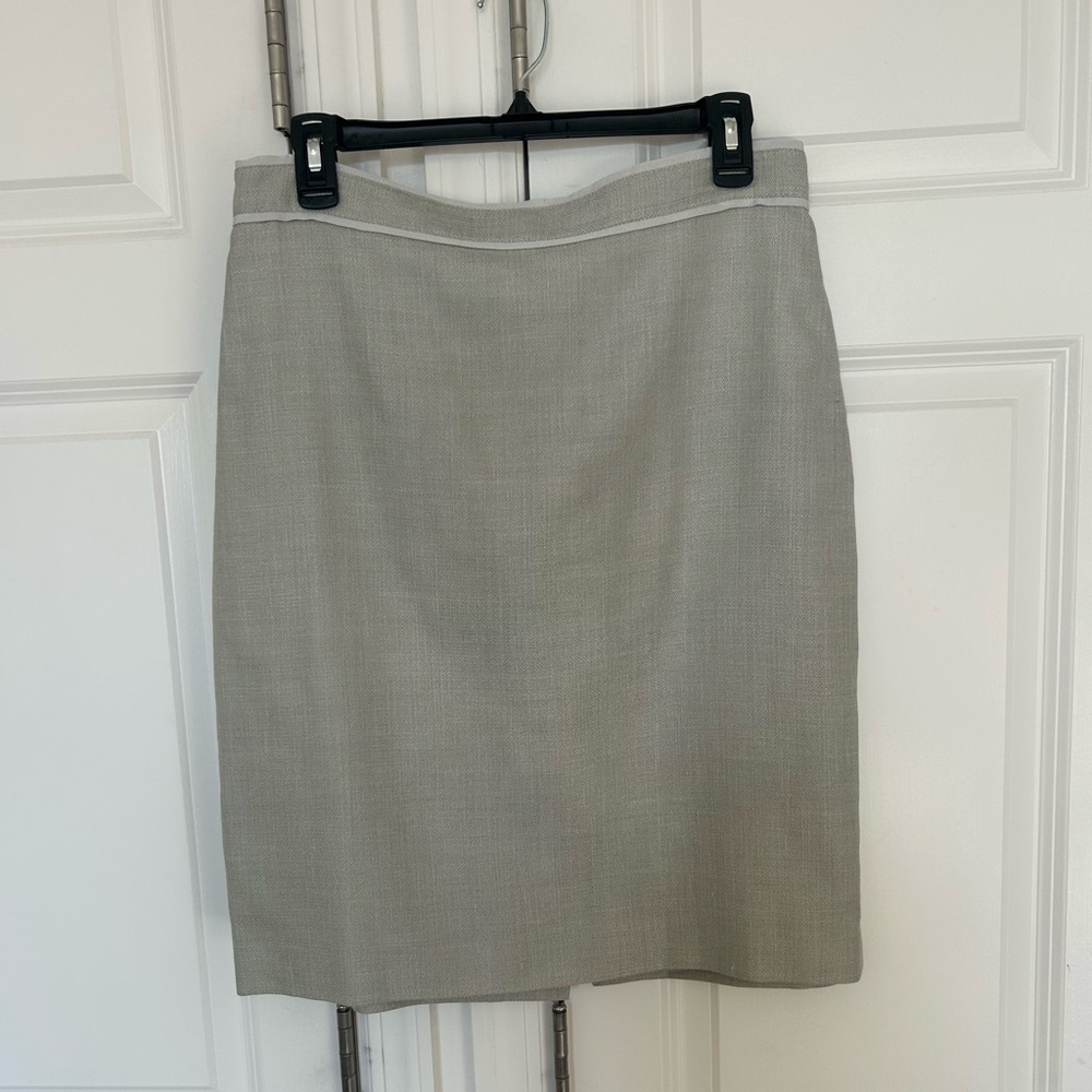 Loro Piana Brooks Brothers Wool, Linen and Silk-blend Skirt